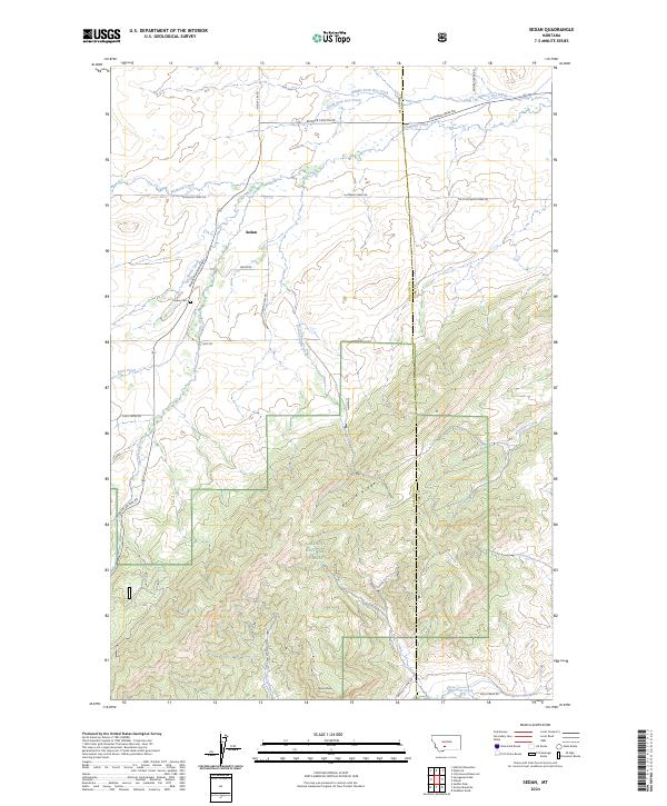 USGS Topographic Map – Sedan