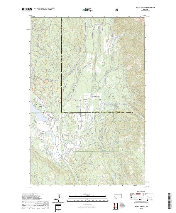 USGS Topographic Map – Seeley Lake East