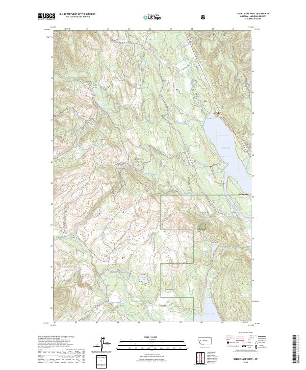 USGS Topographic Map – Seeley Lake West