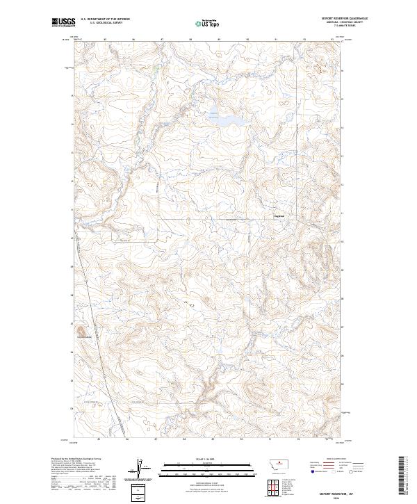 USGS Topographic Map – Seifort Reservoir