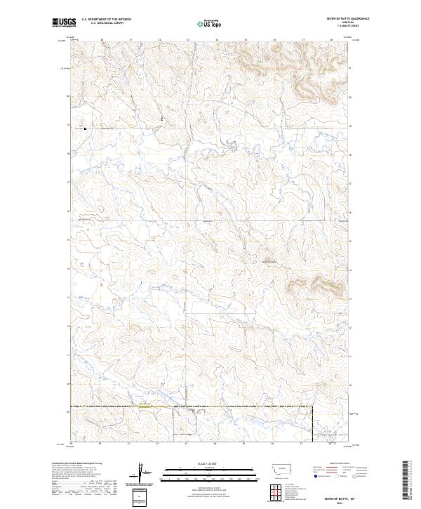 USGS Topographic Map – Seven-up Butte