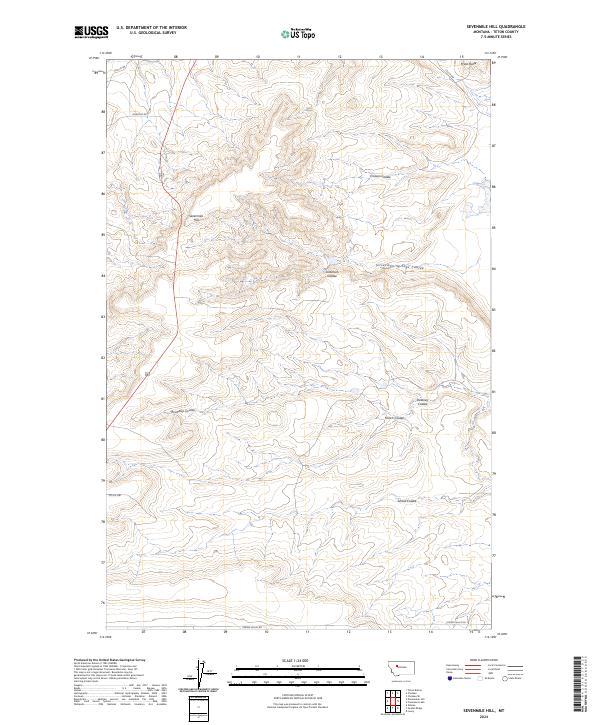 USGS Topographic Map – Sevenmile Hill
