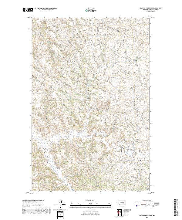 USGS Topographic Map – Seventynine Coulee