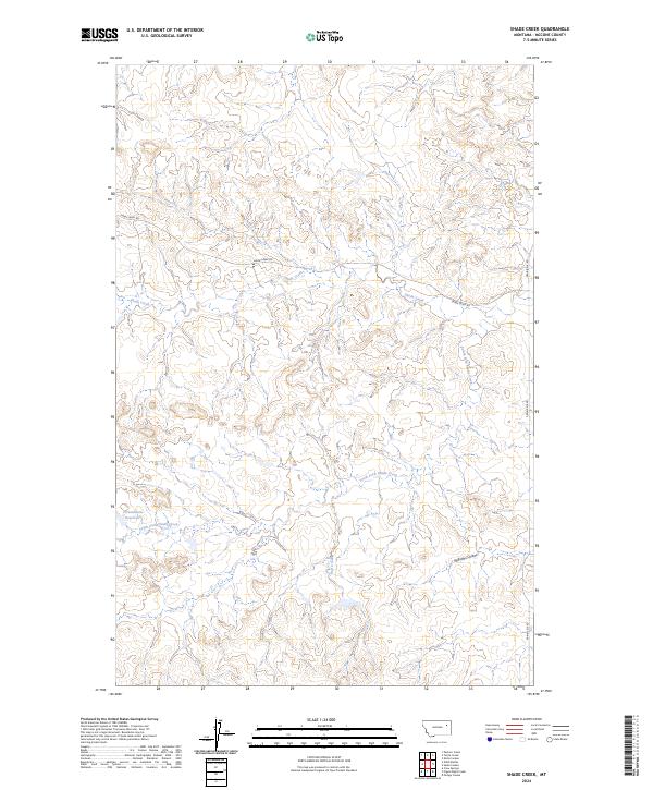 USGS Topographic Map – Shade Creek