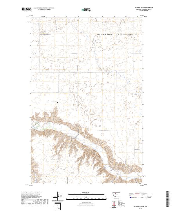 USGS Topographic Map – Shannon Bridge