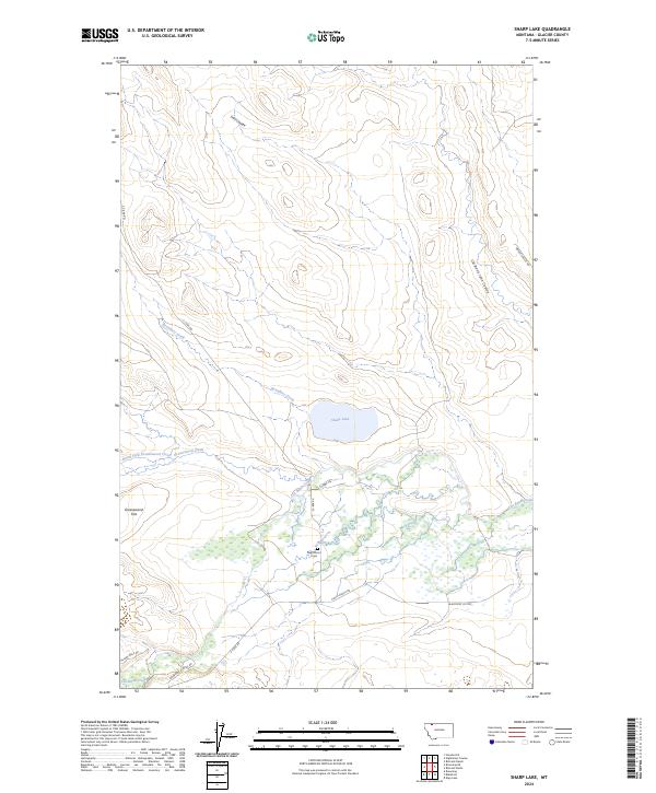 USGS Topographic Map – Sharp Lake
