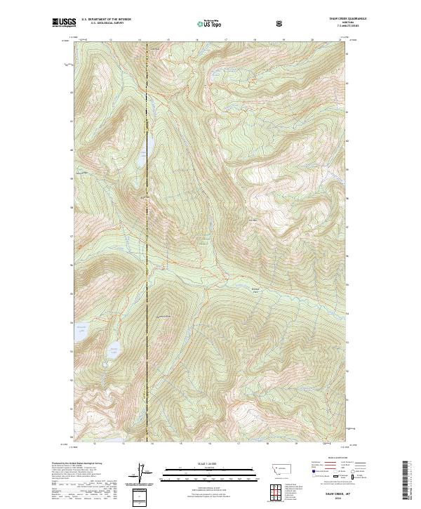 USGS Topographic Map – Shaw Creek
