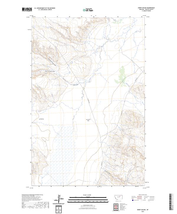 USGS Topographic Map – Sheep Coulee