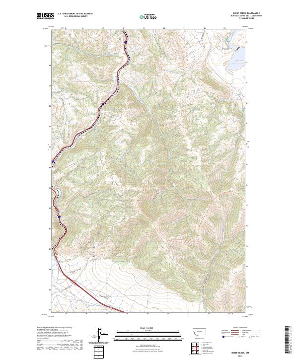 USGS Topographic Map – Sheep Creek