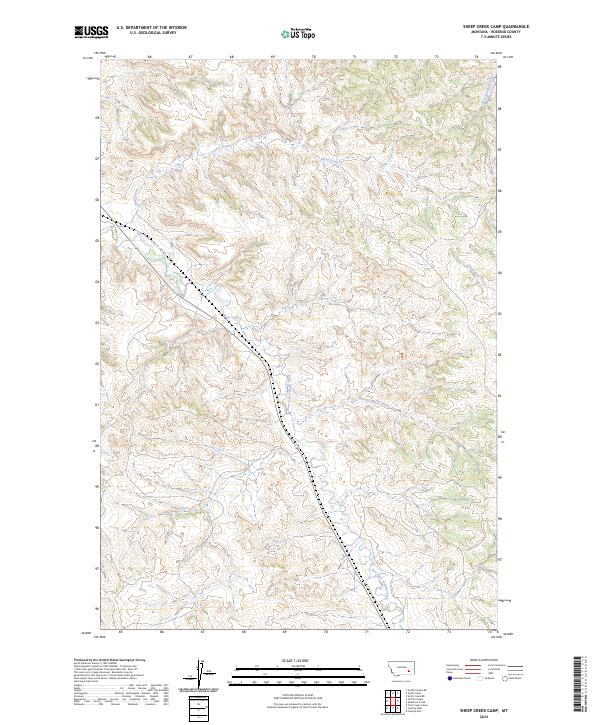 USGS Topographic Map – Sheep Creek Camp