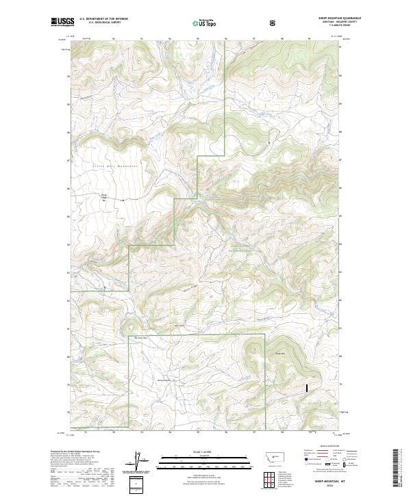 USGS Topographic Map – Sheep Mountain