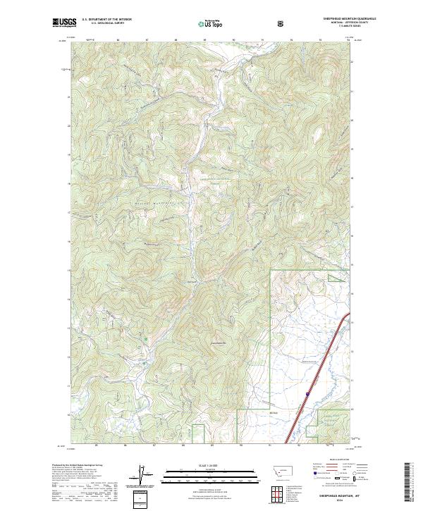 USGS Topographic Map – Sheepshead Mountain