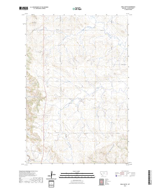 USGS Topographic Map – Shell Butte