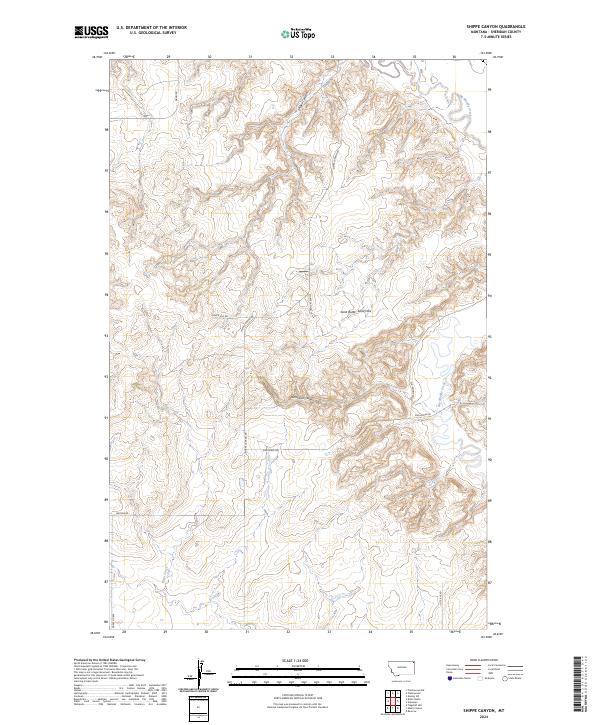 USGS Topographic Map – Shippe Canyon