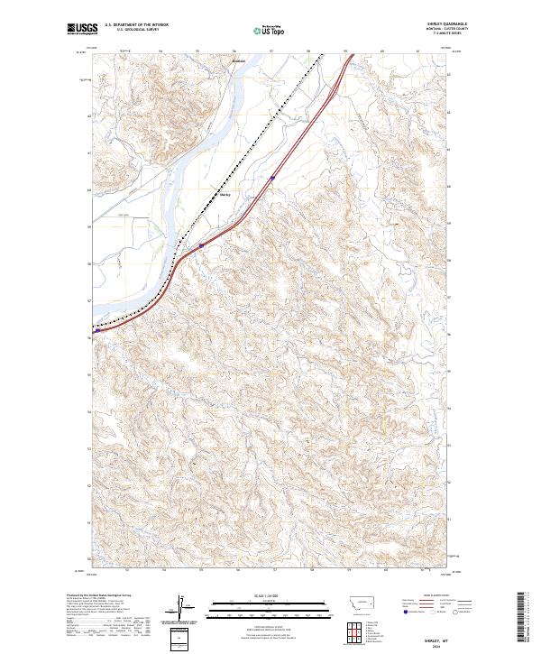 USGS Topographic Map – Shirley