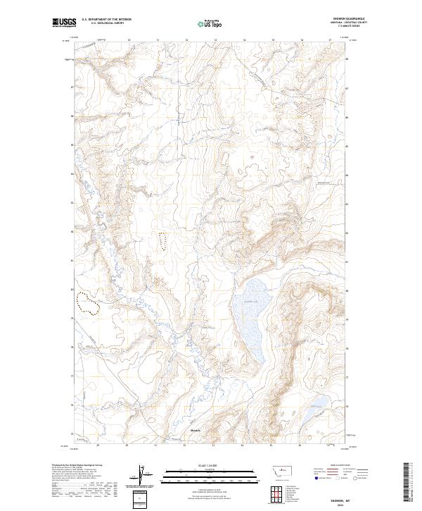 USGS Topographic Map – Shonkin
