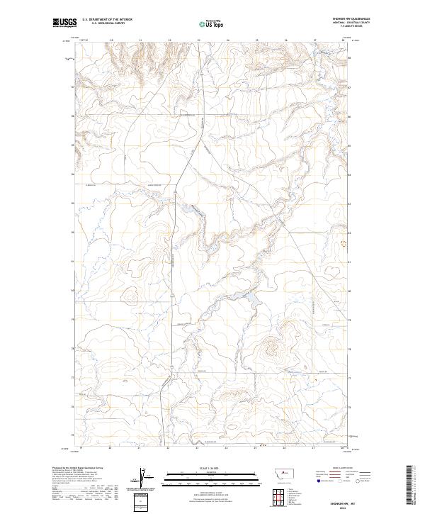 USGS Topographic Map – Shonkin NW