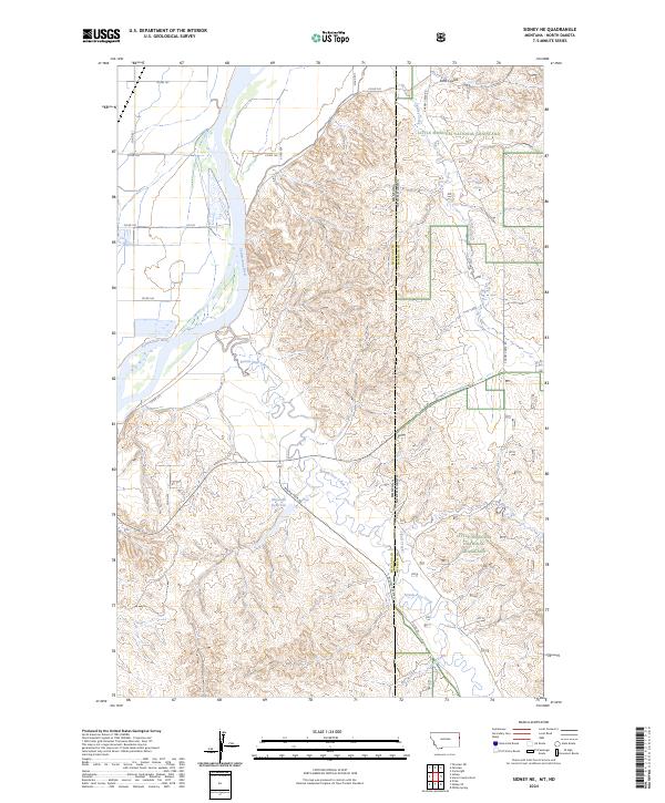 USGS Topographic Map – Sidney NE
