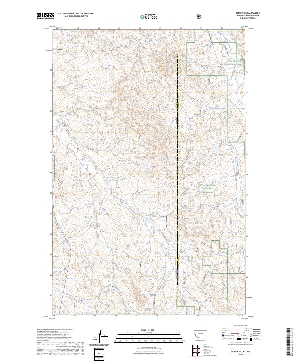 2024 Map of Sidney SE, 2024 Print