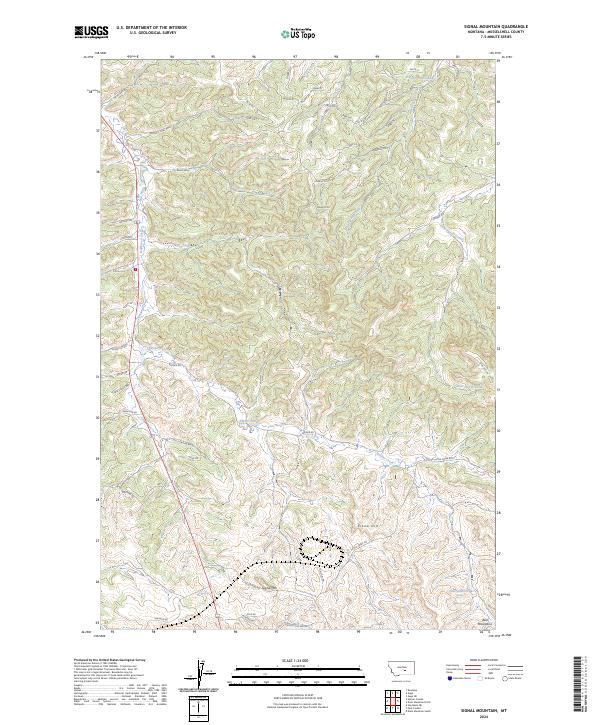 USGS Topographic Map – Signal Mountain