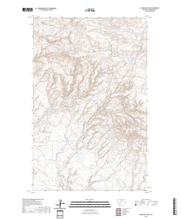 USGS Topographic Map – Silver Bow Lake