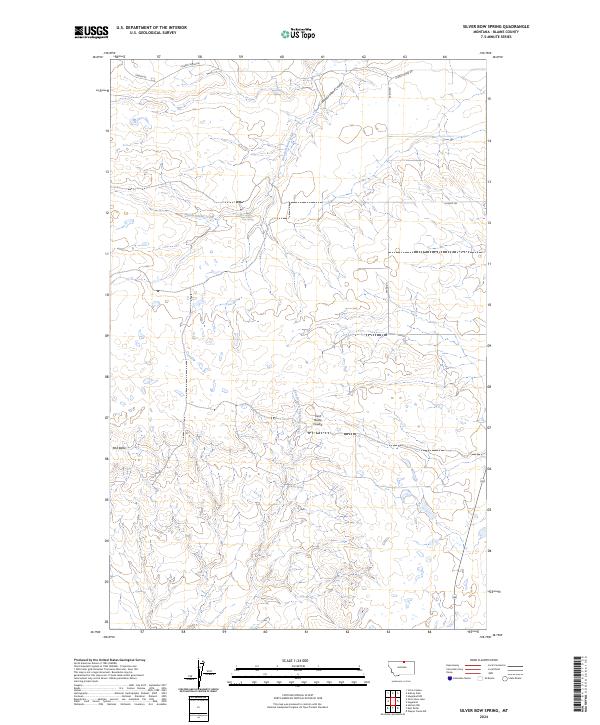 USGS Topographic Map – Silver Bow Spring