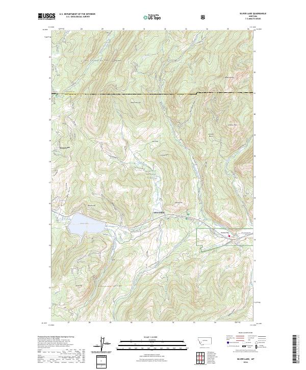 USGS Topographic Map – Silver Lake
