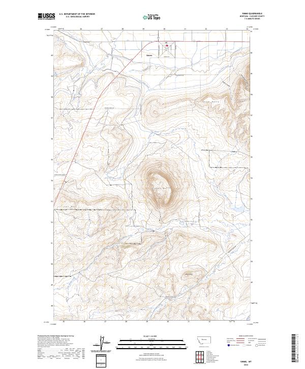 USGS Topographic Map – Simms