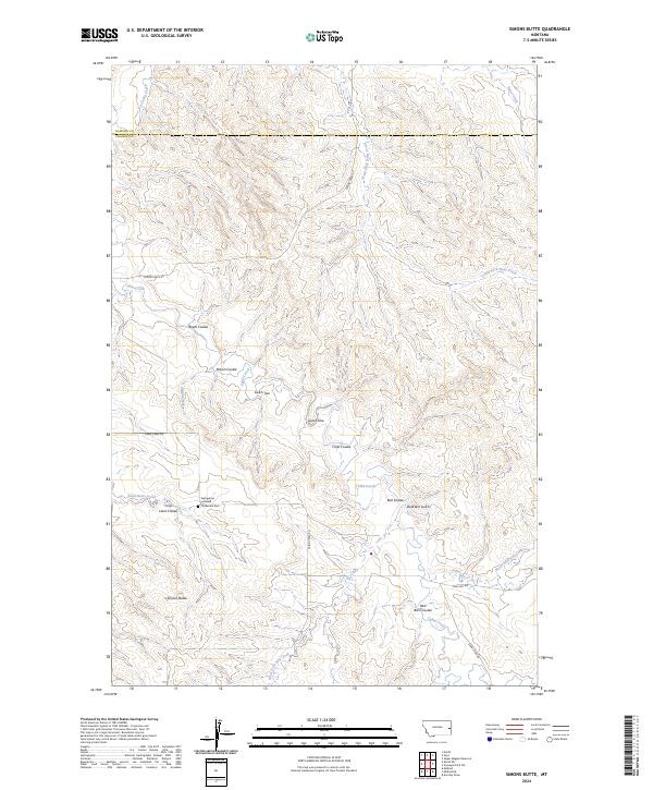 USGS Topographic Map – Simons Butte
