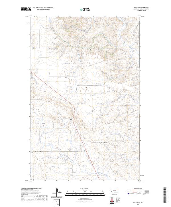 USGS Topographic Map – Sioux Pass