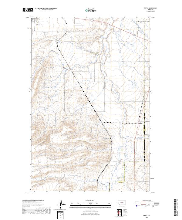 USGS Topographic Map – Sipple