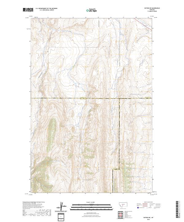 USGS Topographic Map – Sixteen NE