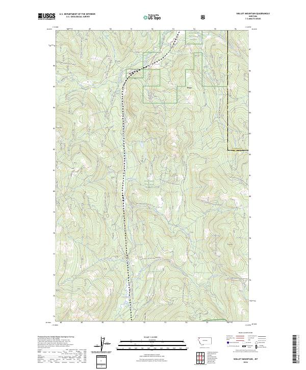 USGS Topographic Map – Skillet Mountain