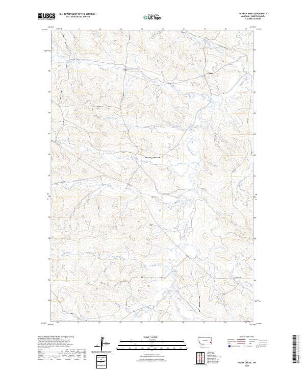 USGS Topographic Map – Skunk Creek