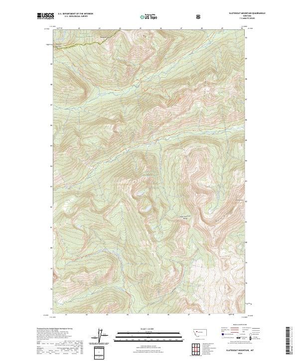 USGS Topographic Map – Slategoat Mountain