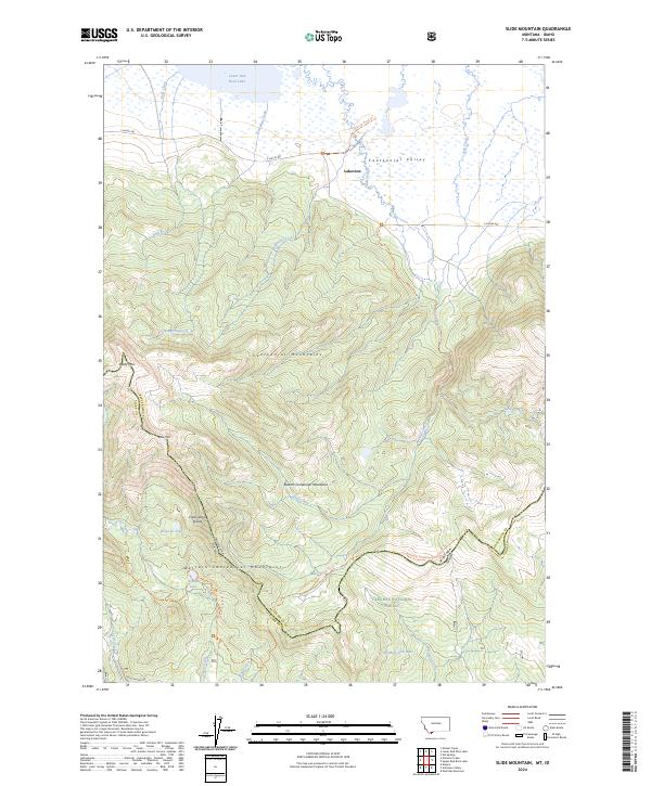 USGS Topographic Map – Slide Mountain