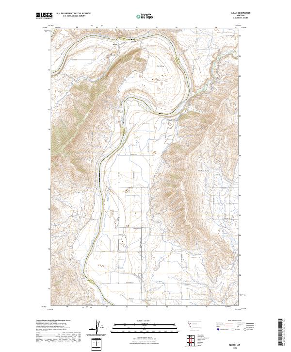 USGS Topographic Map – Sloan