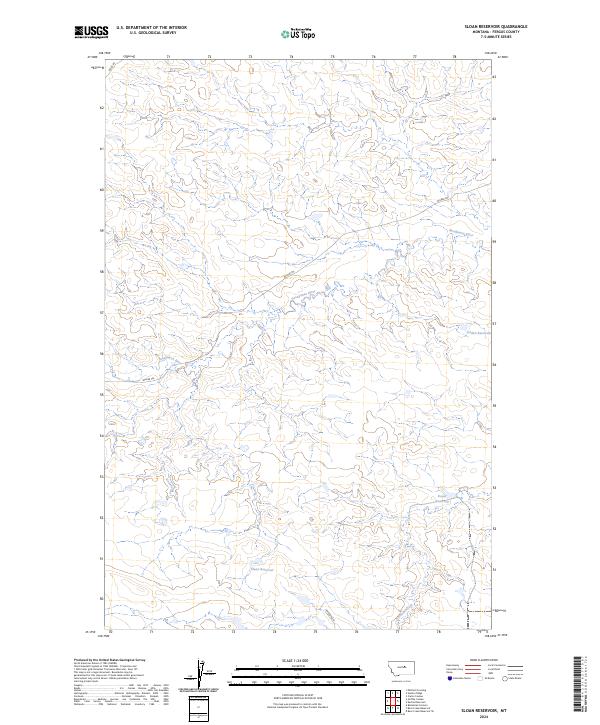 USGS Topographic Map – Sloan Reservoir