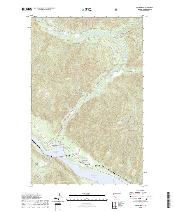 USGS Topographic Map – Smeads Bench
