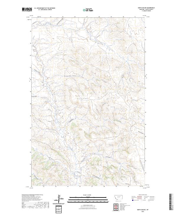 USGS Topographic Map – Smith Coulee