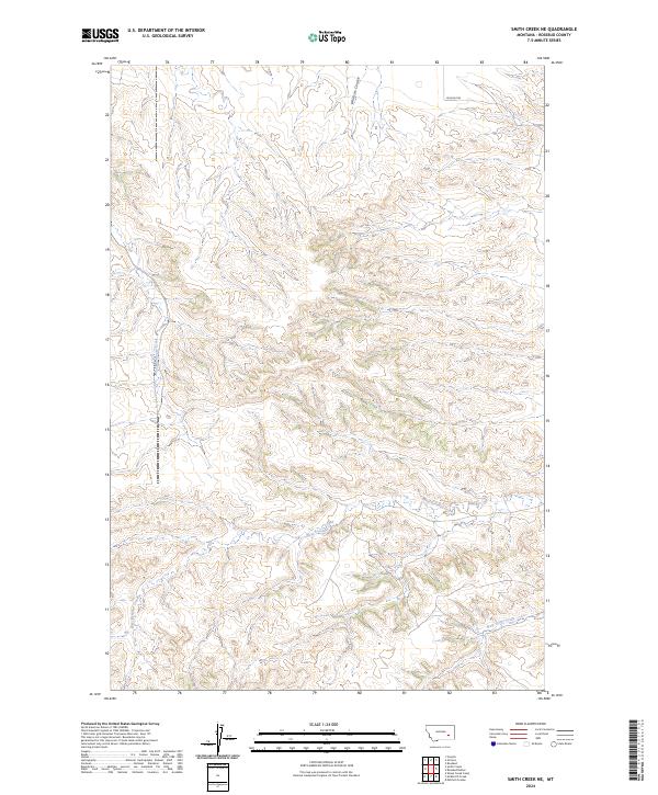 2024 Map of Smith Creek NE, 2024 Print