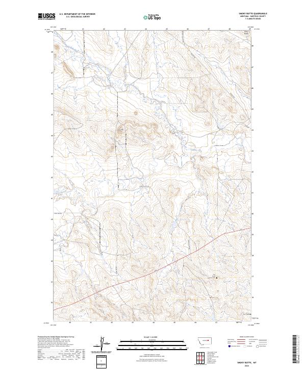 USGS Topographic Map – Smoky Butte