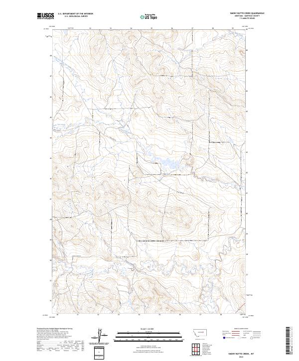 USGS Topographic Map – Smoky Butte Creek
