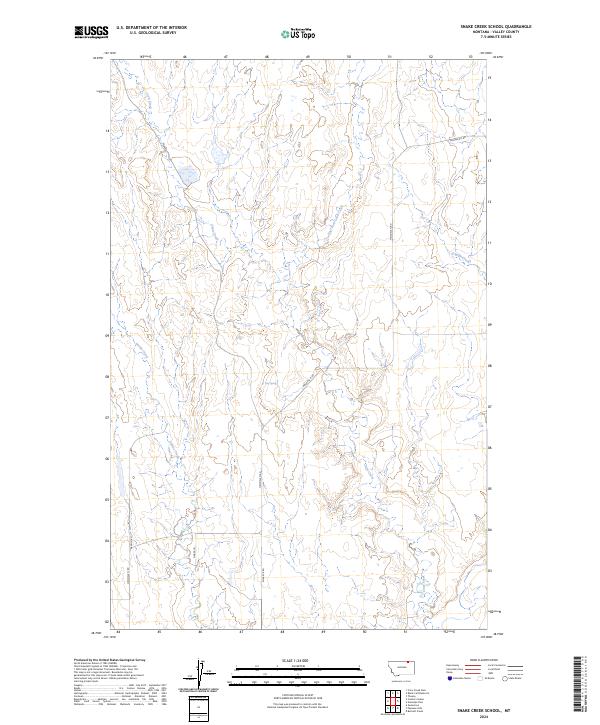 USGS Topographic Map – Snake Creek School