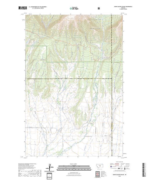 USGS Topographic Map – Snow Saucer Coulee