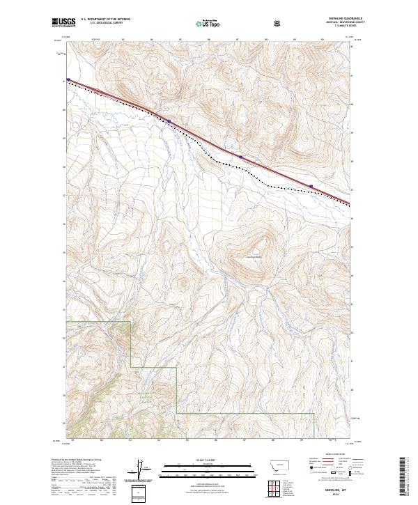 USGS Topographic Map – Snowline