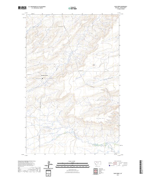 USGS Topographic Map – Soap Creek