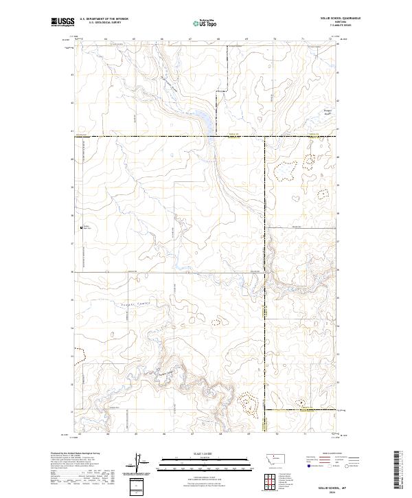 USGS Topographic Map – Sollid School