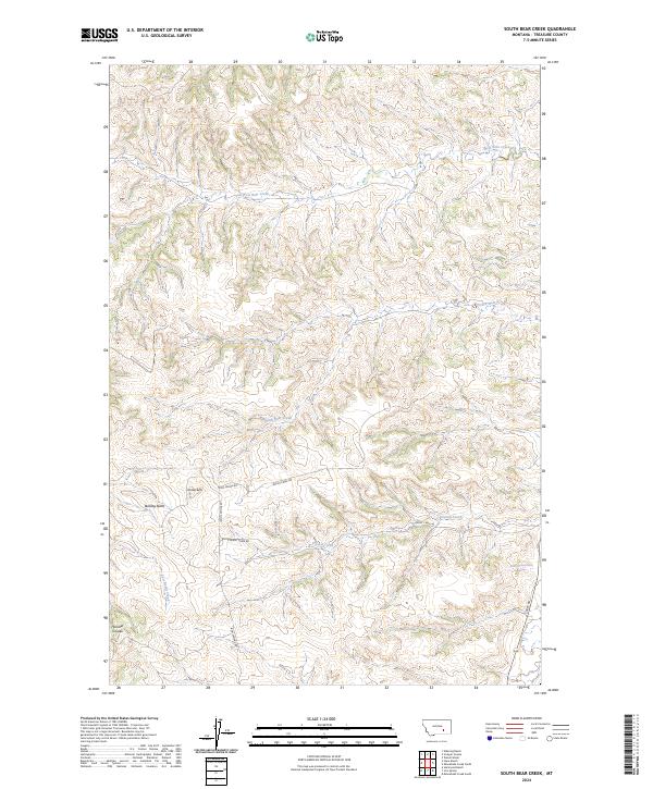 USGS Topographic Map – South Bear Creek