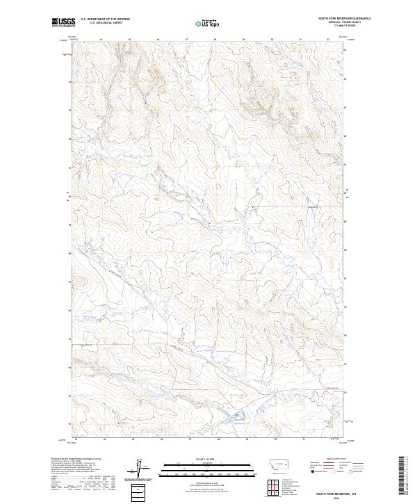 USGS Topographic Map – South Fork Reservoir